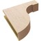 Ekena Millwork 5"W x 20"D x 20"H Thin Del Monte Rough Cedar Woodgrain TimberThane Corbel, Primed Tan CORUR05X20X20DELRCPR - alternate 5